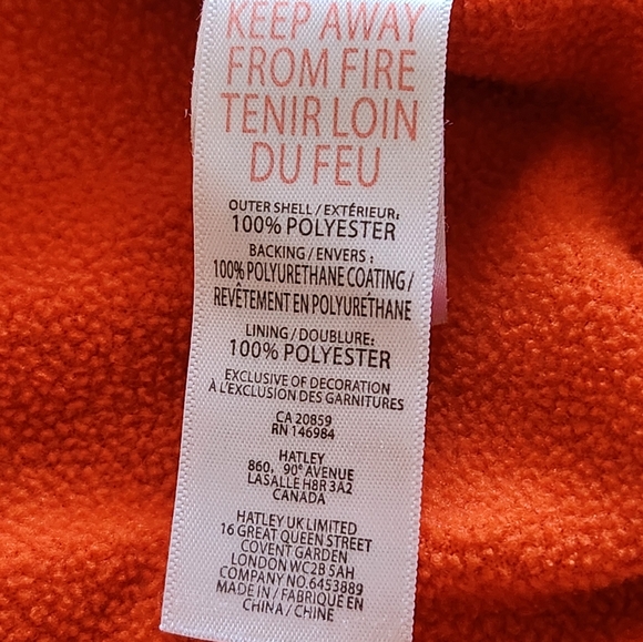 HATLEY Kids Jacket Size 5 Blue Orange Fleece Lined Dinosaurs Full Zip - Picture 11 of 12